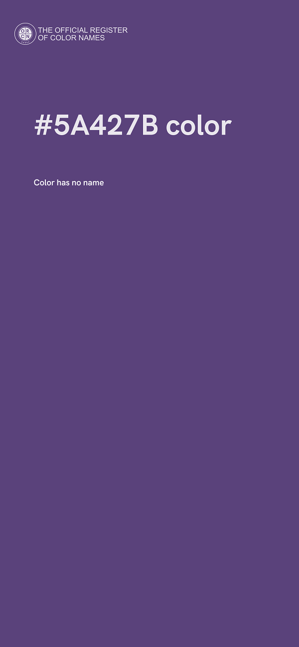 #5A427B color image