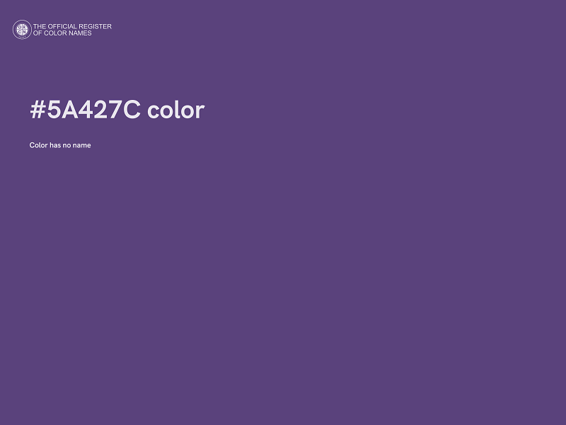 #5A427C color image