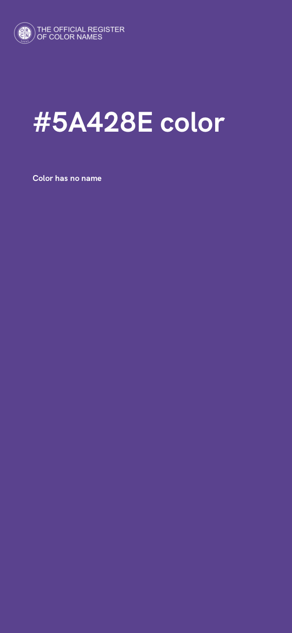 #5A428E color image