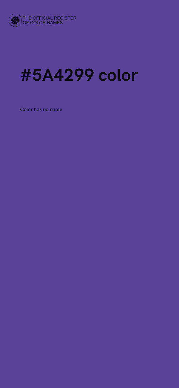 #5A4299 color image