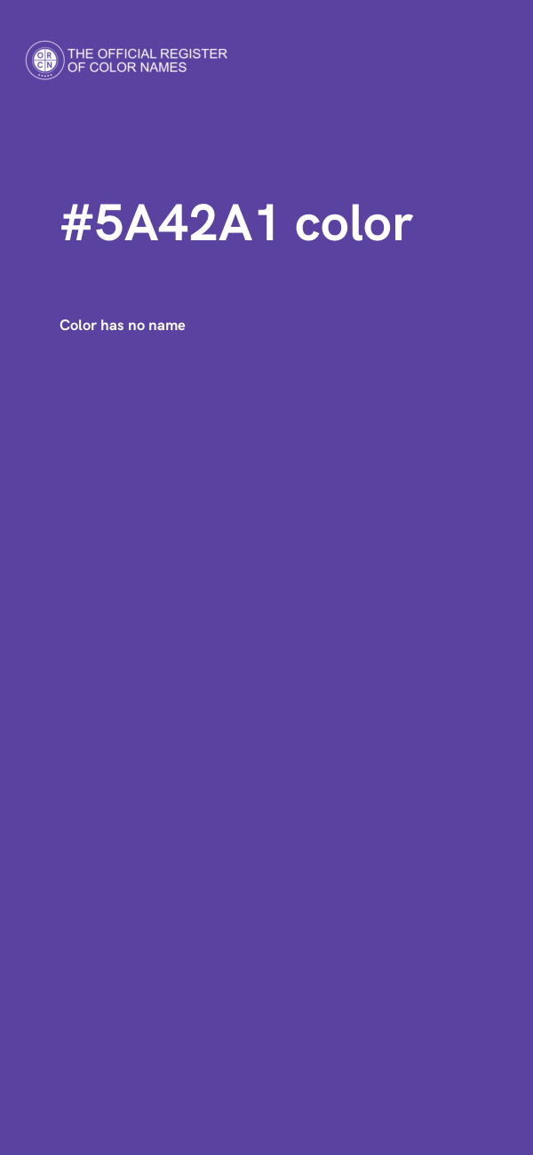 #5A42A1 color image