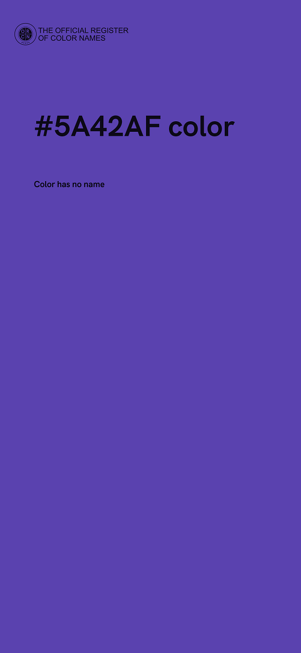 #5A42AF color image