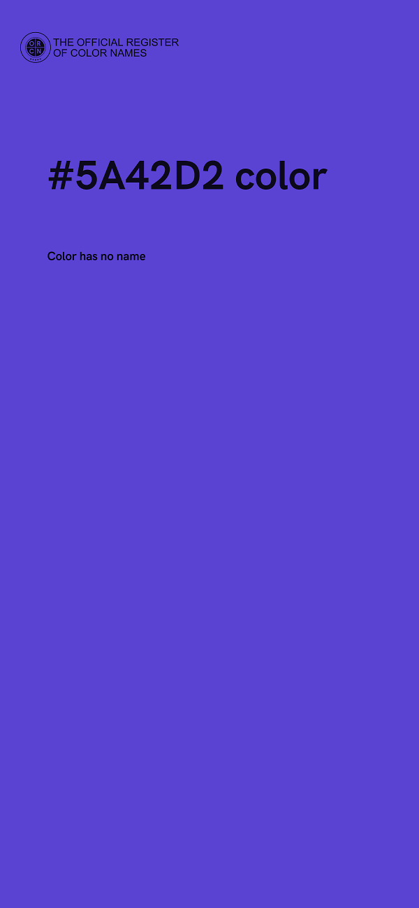 #5A42D2 color image