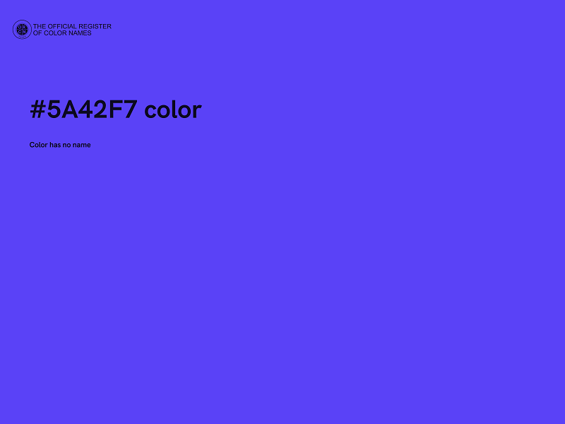 #5A42F7 color image