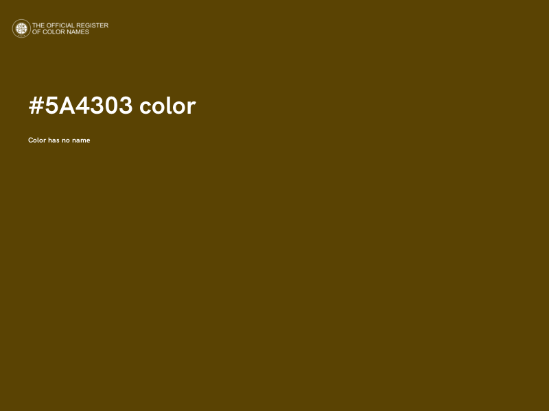 #5A4303 color image