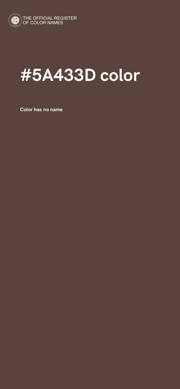 #5A433D color image