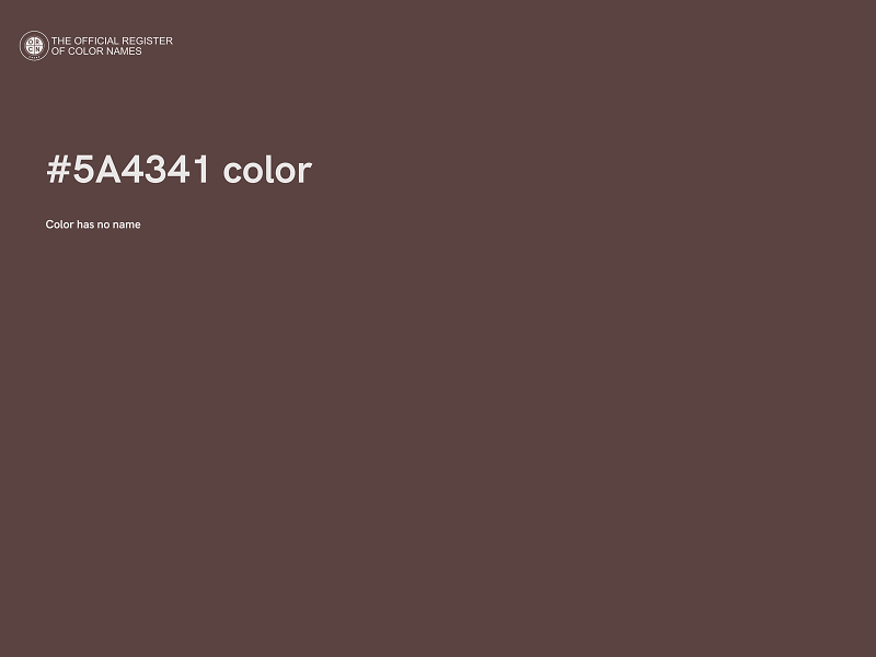 #5A4341 color image