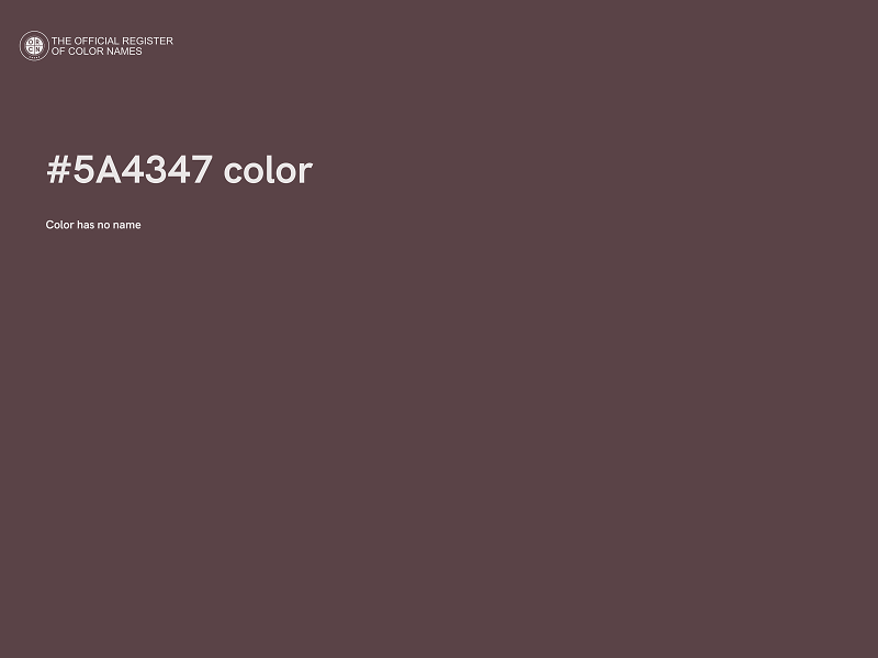#5A4347 color image