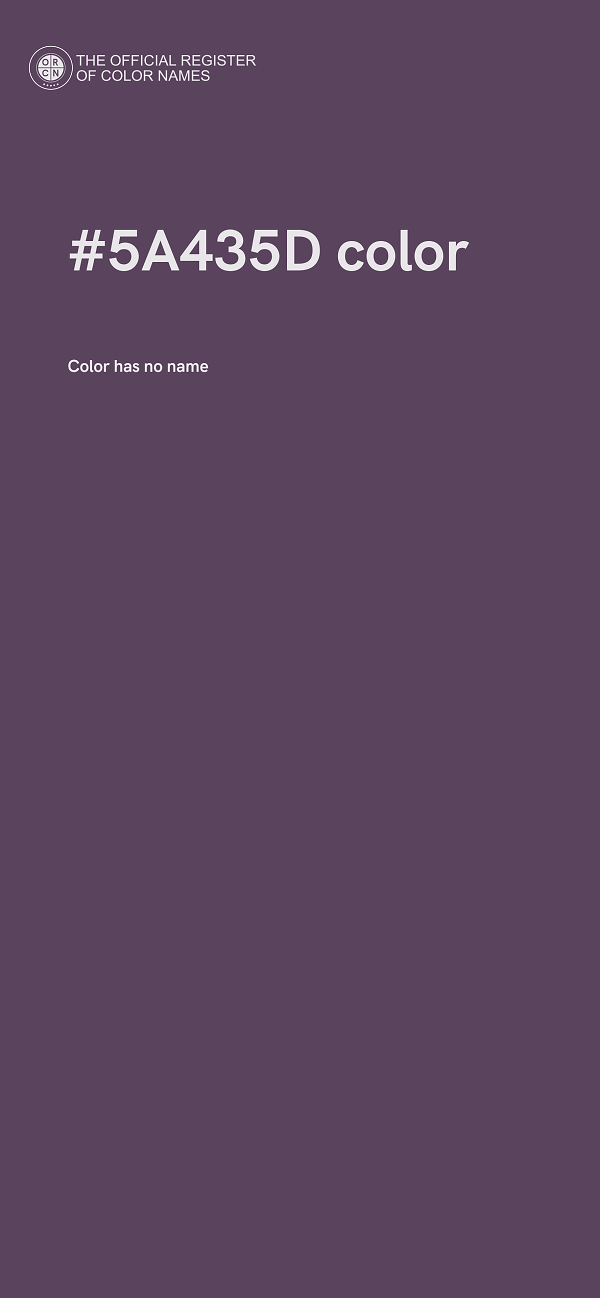#5A435D color image