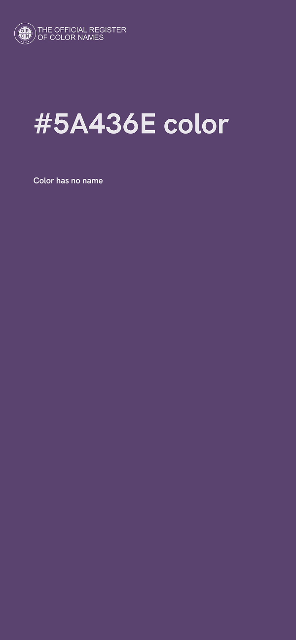 #5A436E color image