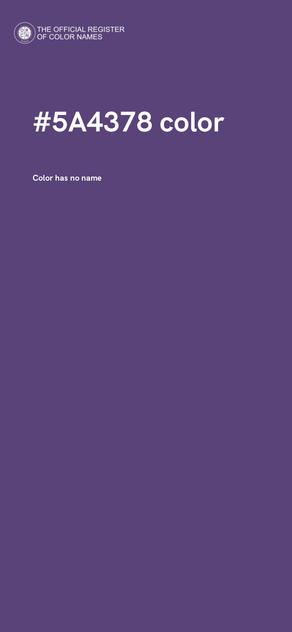 #5A4378 color image