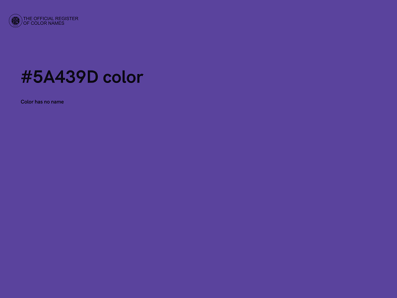 #5A439D color image