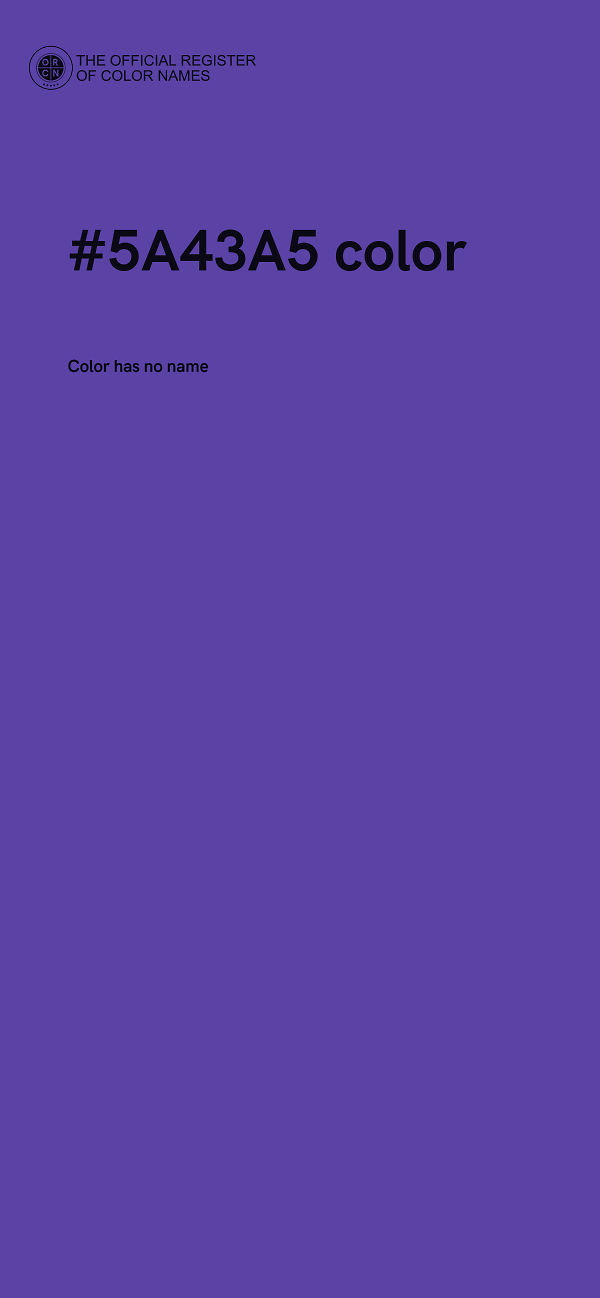 #5A43A5 color image