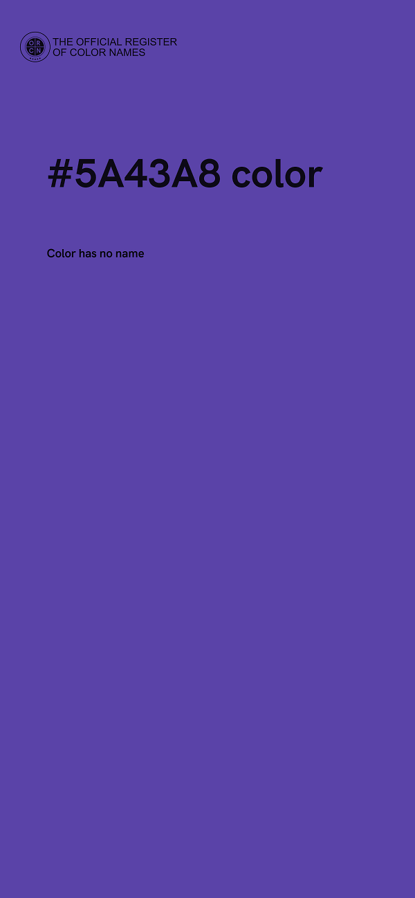 #5A43A8 color image