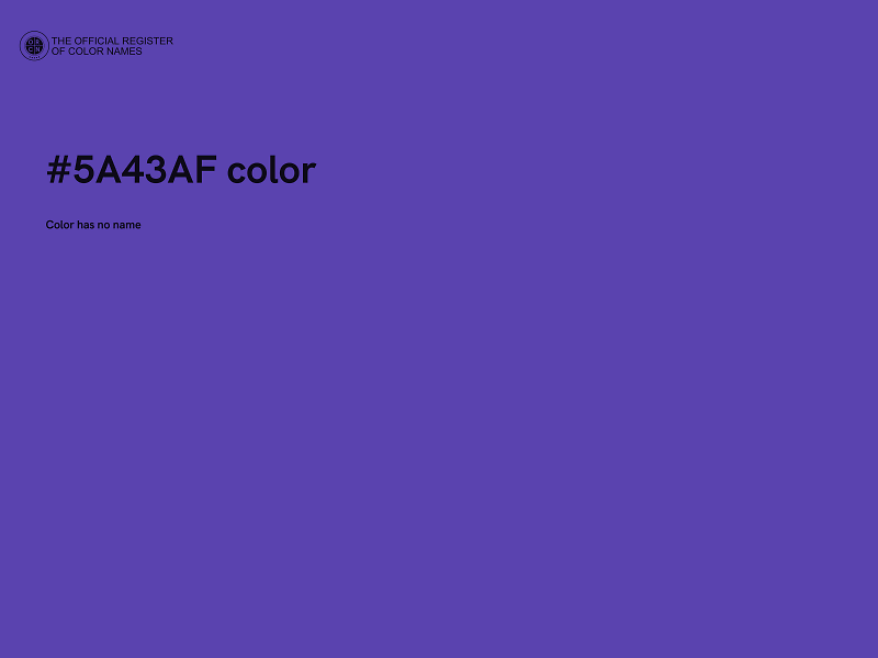 #5A43AF color image