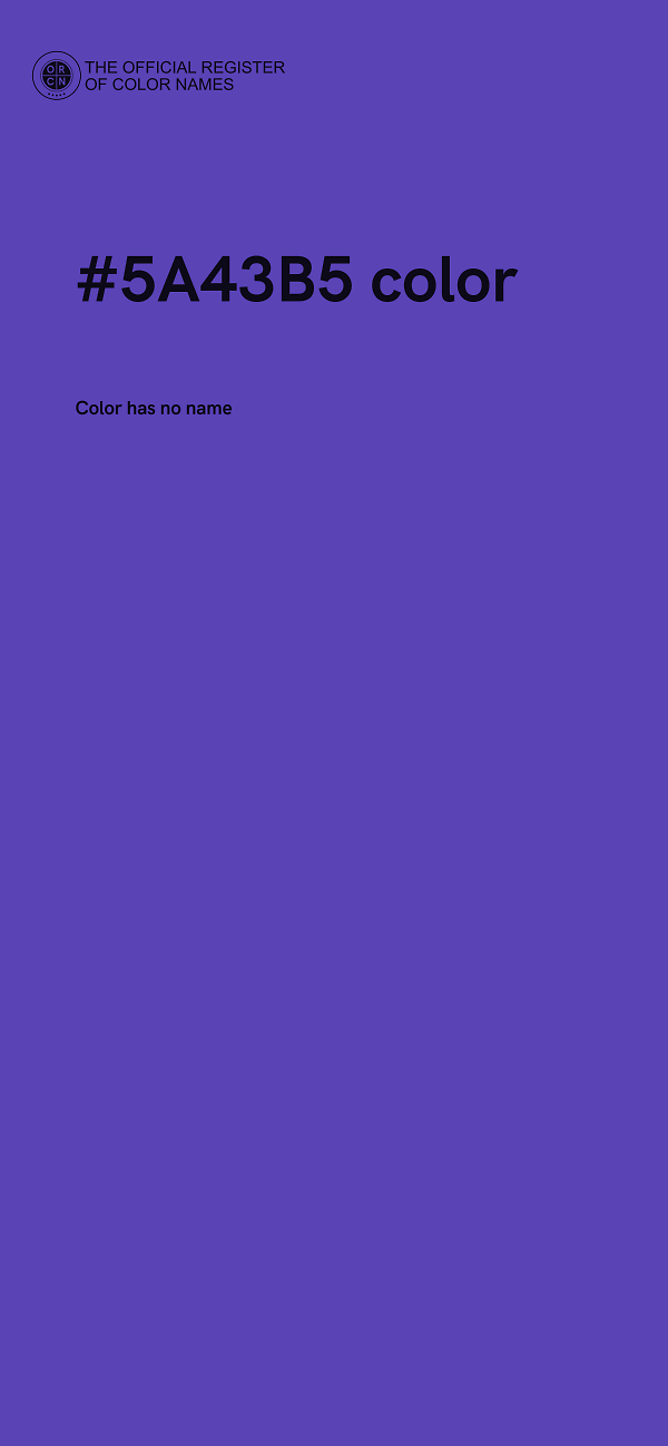 #5A43B5 color image