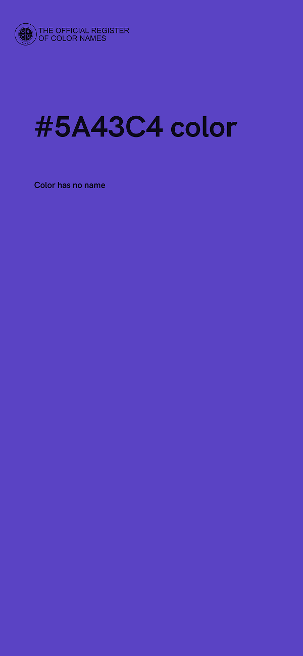 #5A43C4 color image