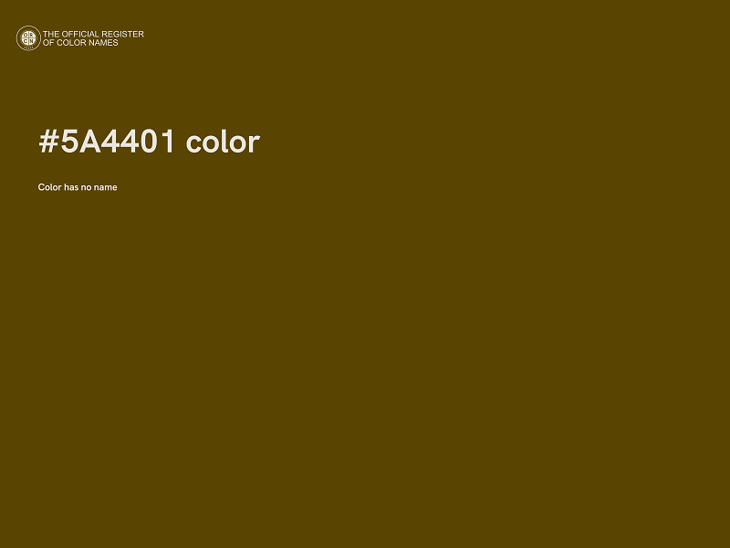 #5A4401 color image