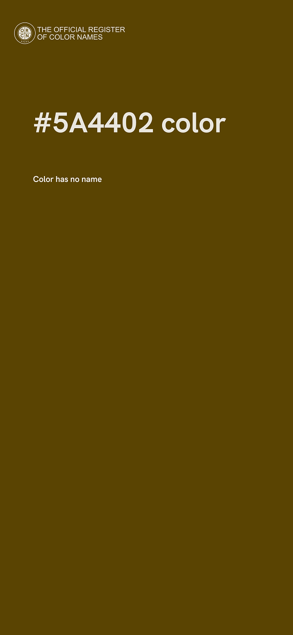 #5A4402 color image