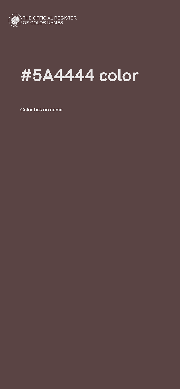 #5A4444 color image