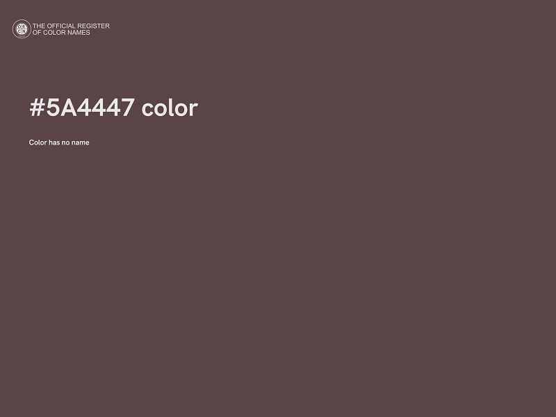#5A4447 color image