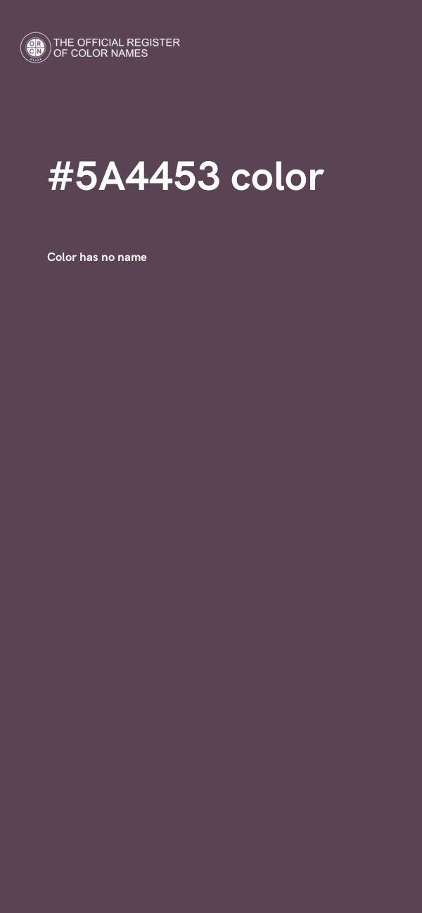 #5A4453 color image