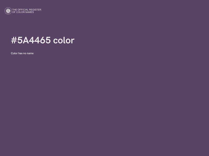 #5A4465 color image