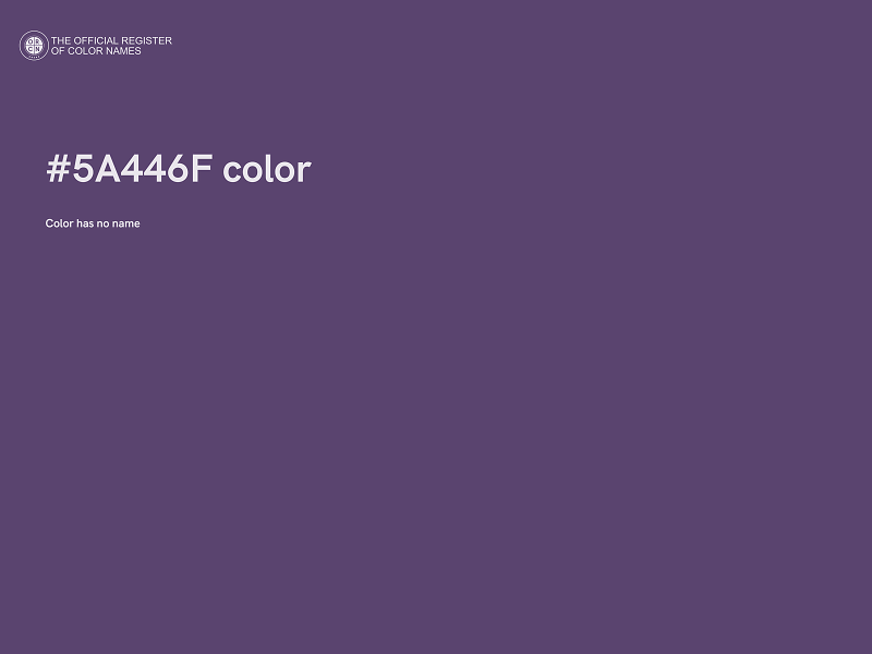 #5A446F color image