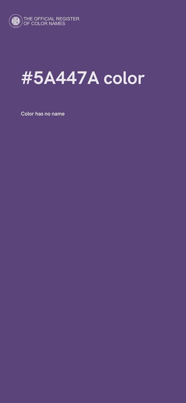 #5A447A color image