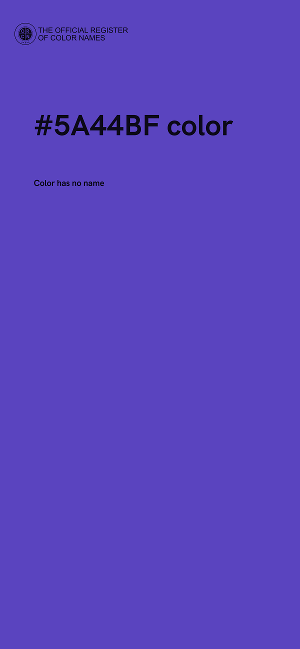 #5A44BF color image