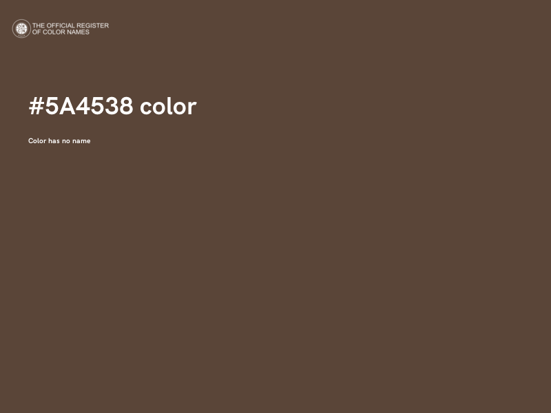 #5A4538 color image
