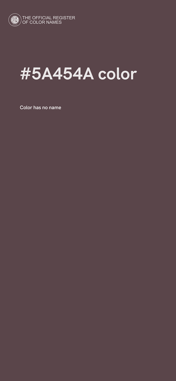 #5A454A color image