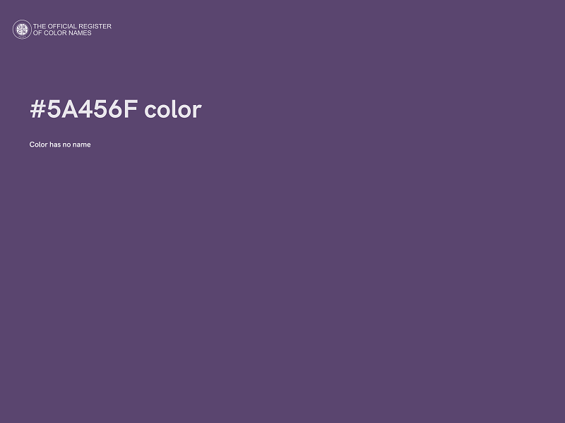 #5A456F color image