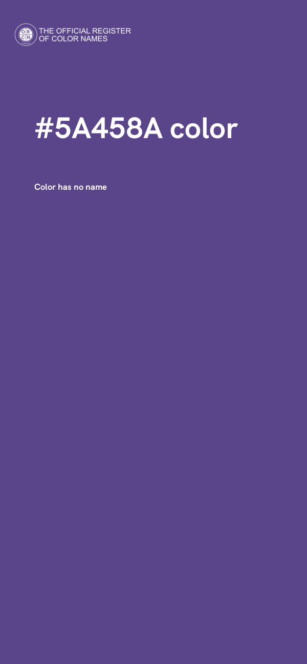 #5A458A color image