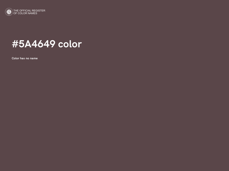 #5A4649 color image