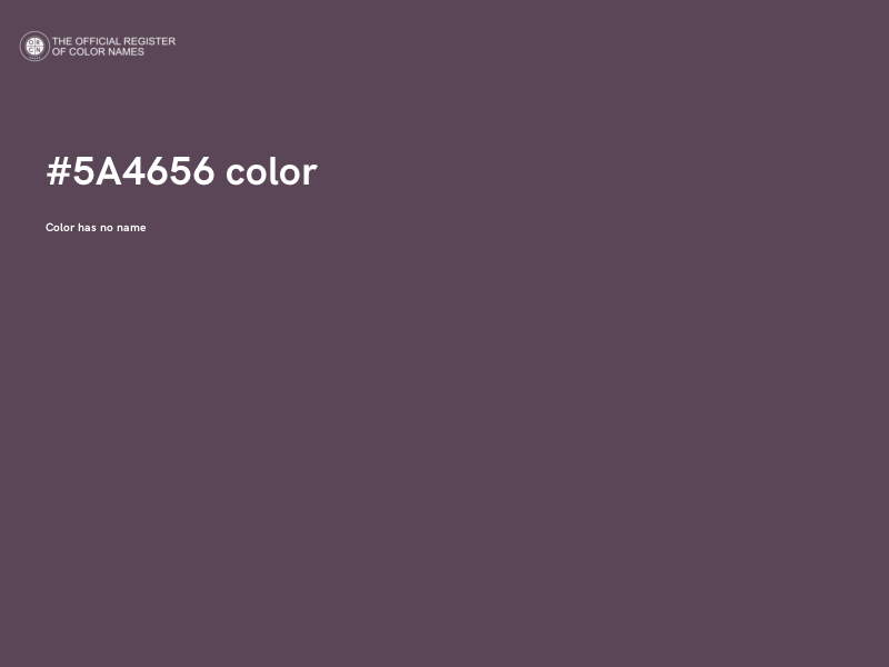 #5A4656 color image