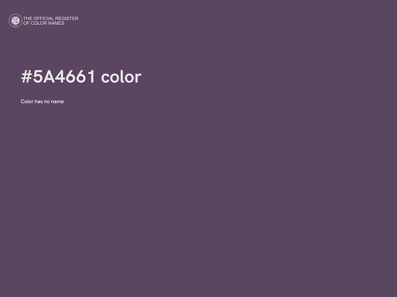 #5A4661 color image