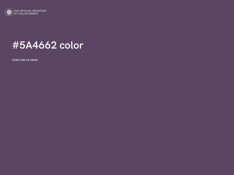 #5A4662 color image