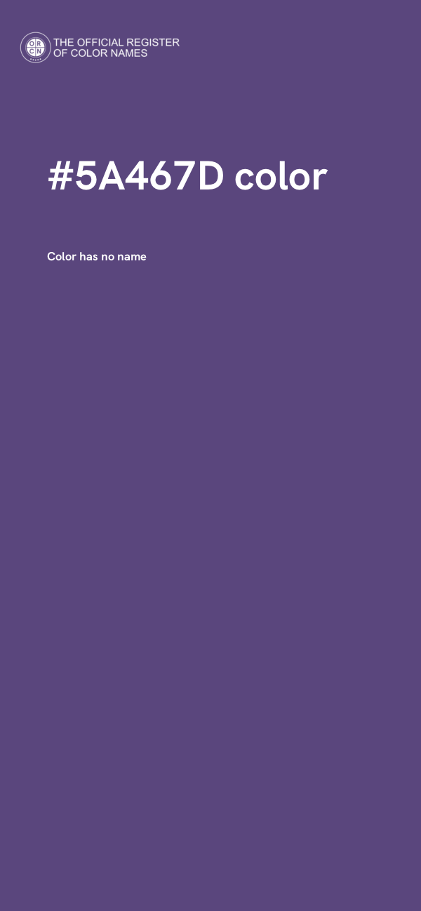 #5A467D color image