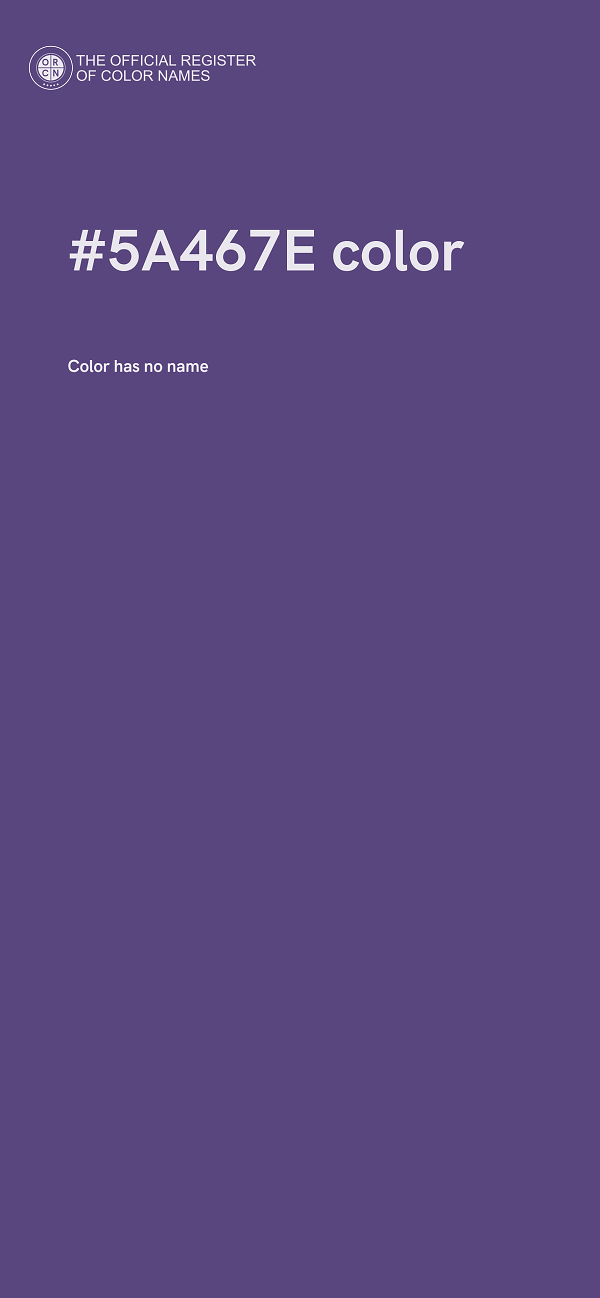 #5A467E color image