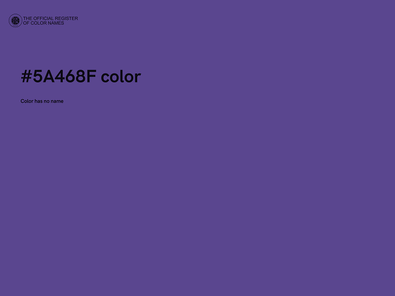 #5A468F color image