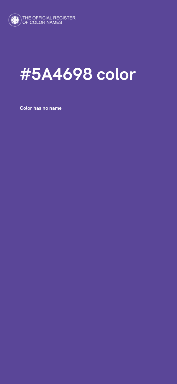 #5A4698 color image