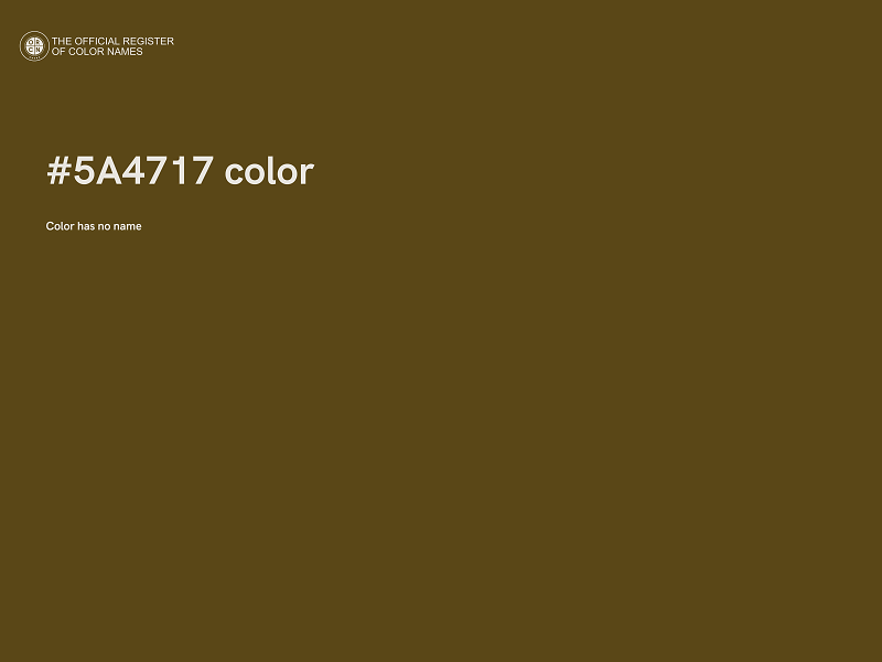 #5A4717 color image