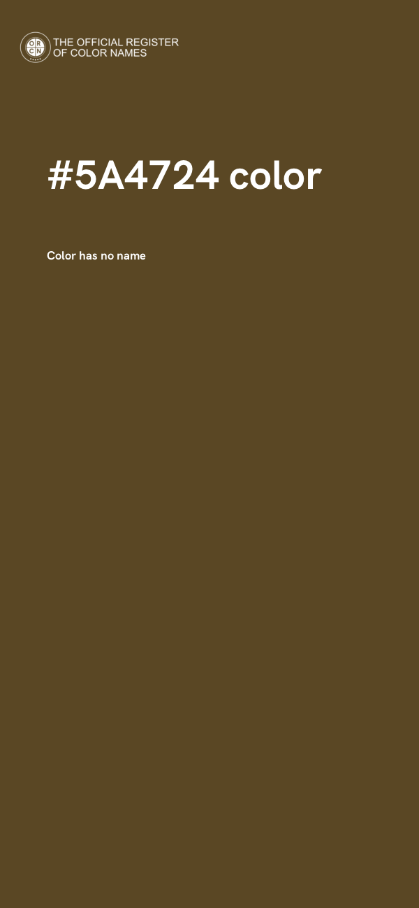 #5A4724 color image