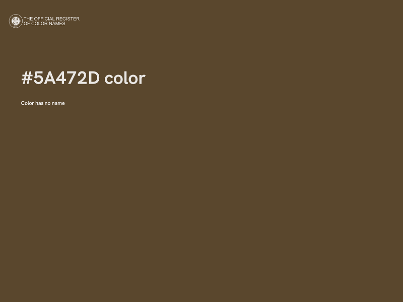 #5A472D color image