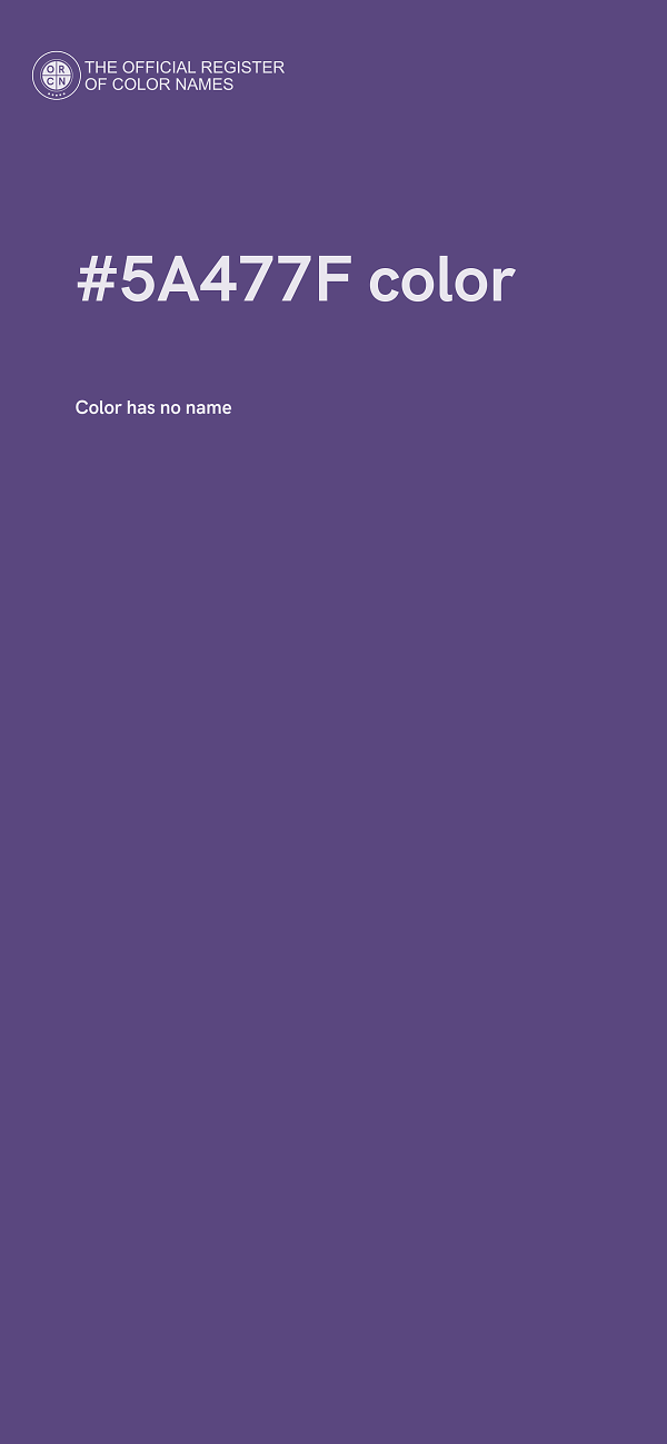 #5A477F color image