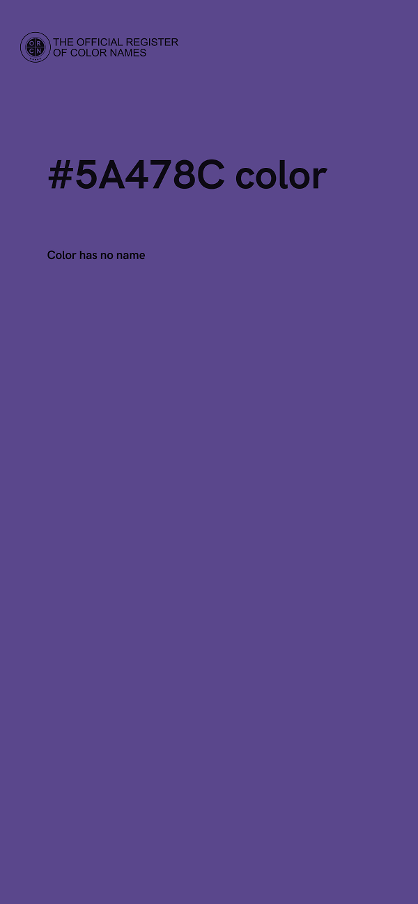 #5A478C color image