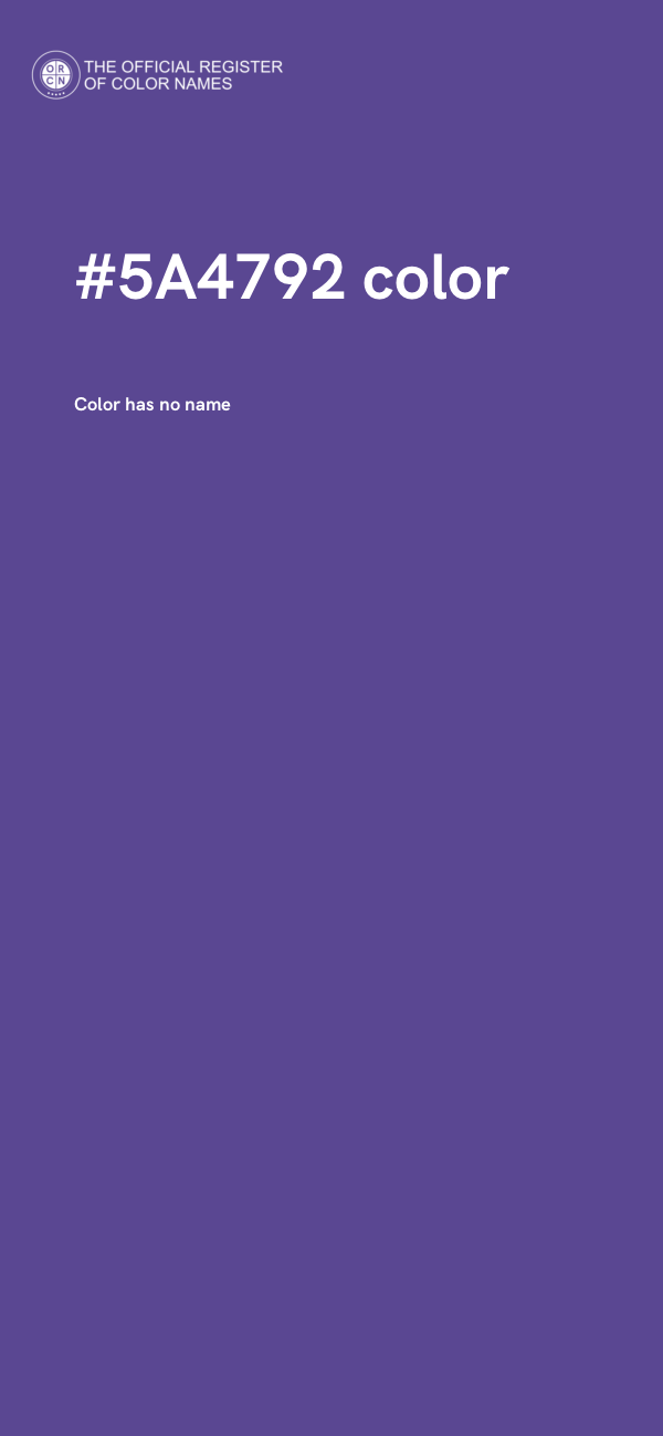 #5A4792 color image