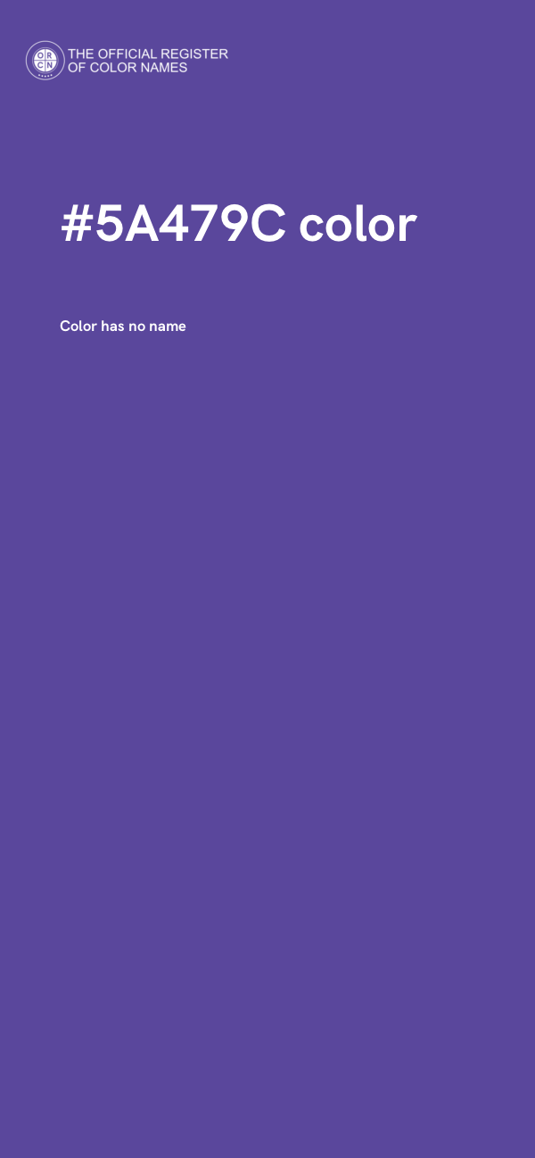 #5A479C color image