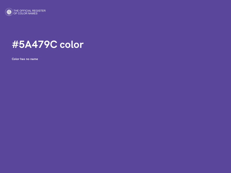 #5A479C color image